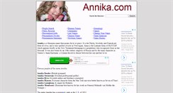 Desktop Screenshot of annika.com