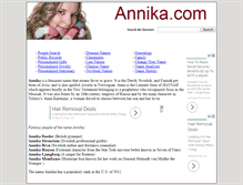 Tablet Screenshot of annika.com